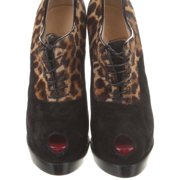 Christian Louboutin Miss Poppins Lace-Up Platform Bootie - Picture 3 of 7